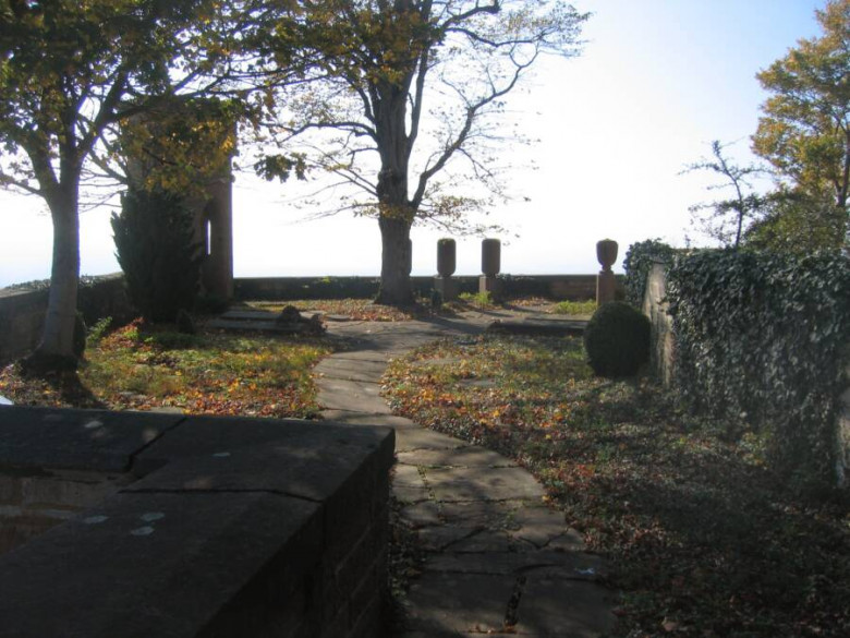 Crown Prince Wilhelm and his wife Crown Princess Cecilie were buried in the Hohenzollern Castle cemetery