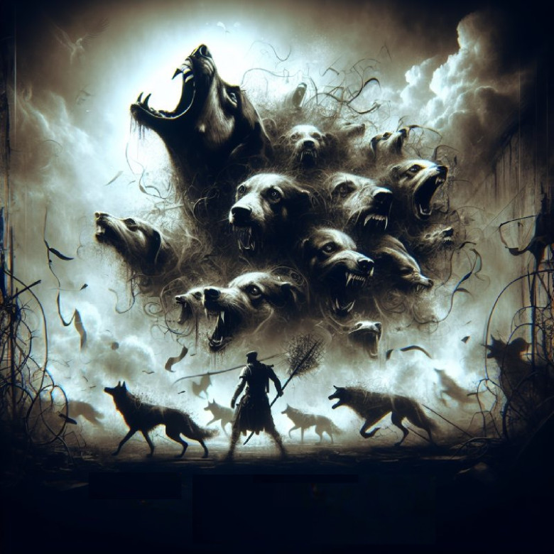 "Cry havoc and let slip the dogs of war" - Expression of unleashing chaos or war. This phrase can be found in "Julius Caesar" (Act 3, Scene 1).