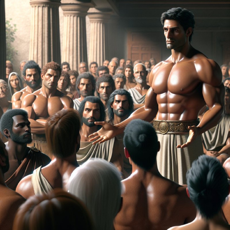 "Lend me your ears" - This is a famous phrase from "Julius Caesar" (Act 3, Scene 2). Marc Antony uses this line to ask the crowd to listen to him.