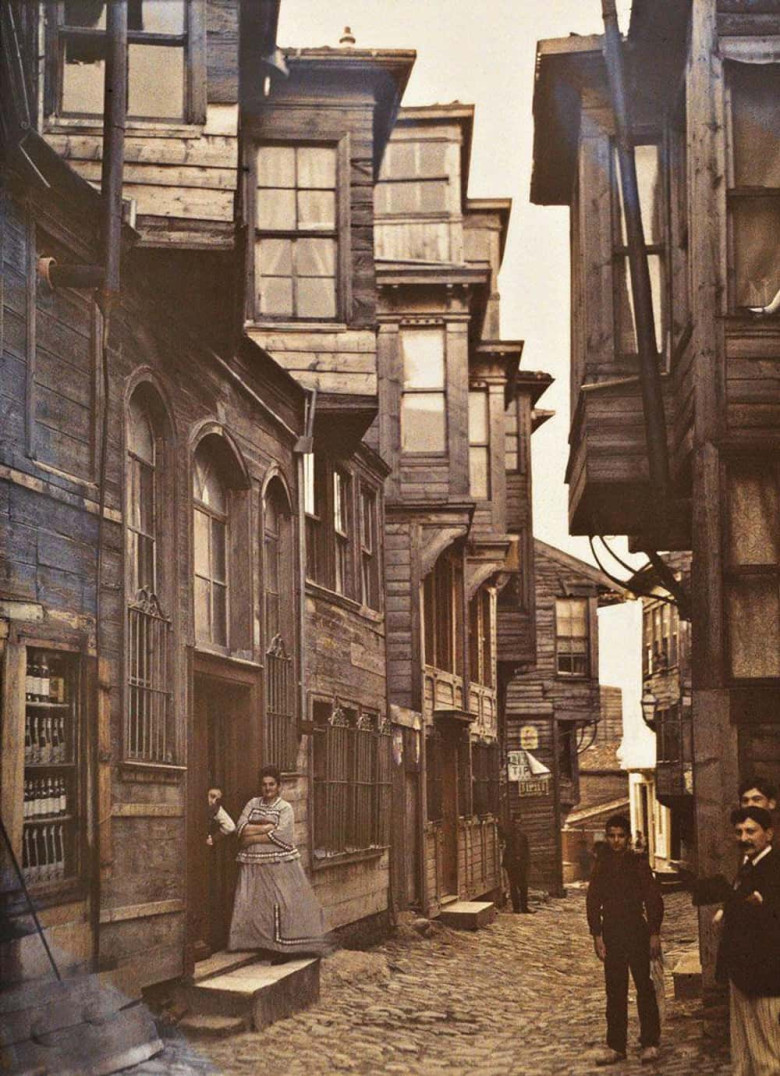 Houses Along A Street In Istanbul, 1912